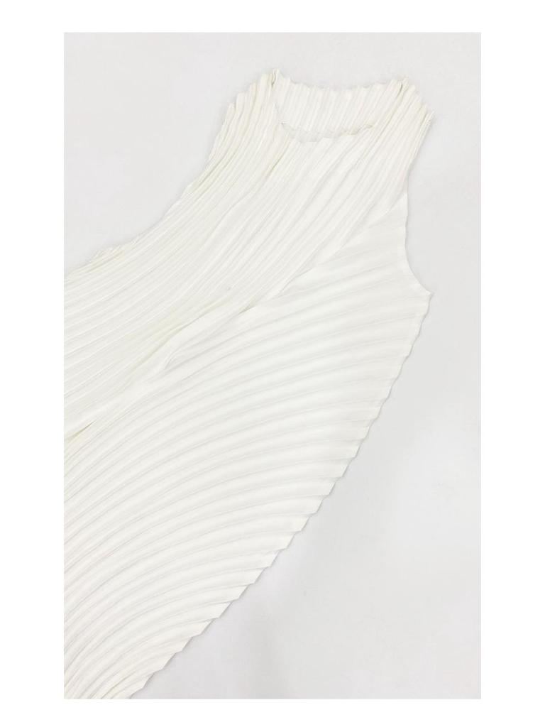 Women's Spring/Summer 2025 Sleeveless Slim Fit Pleated Dress In New French Style