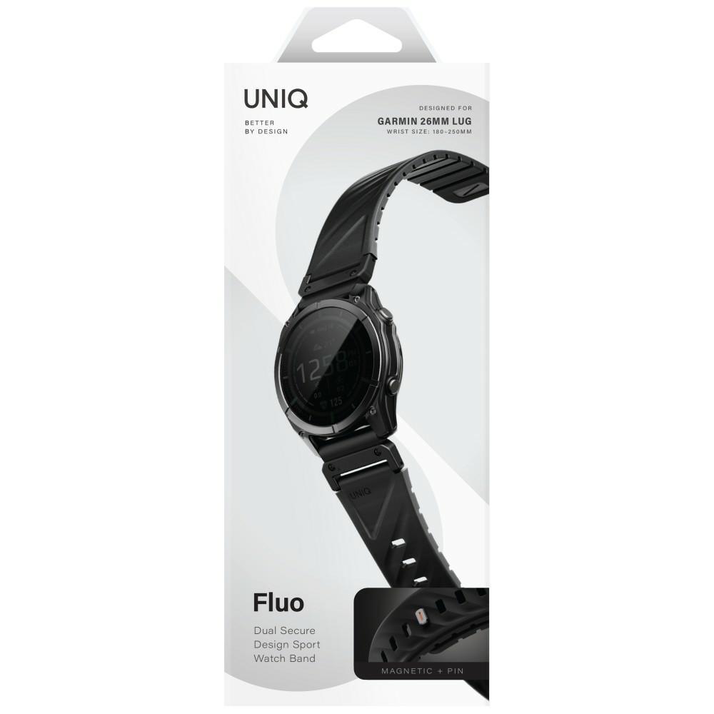 UNIQ Fluo X Smart-Fit Strap for Garmin 26mm Black