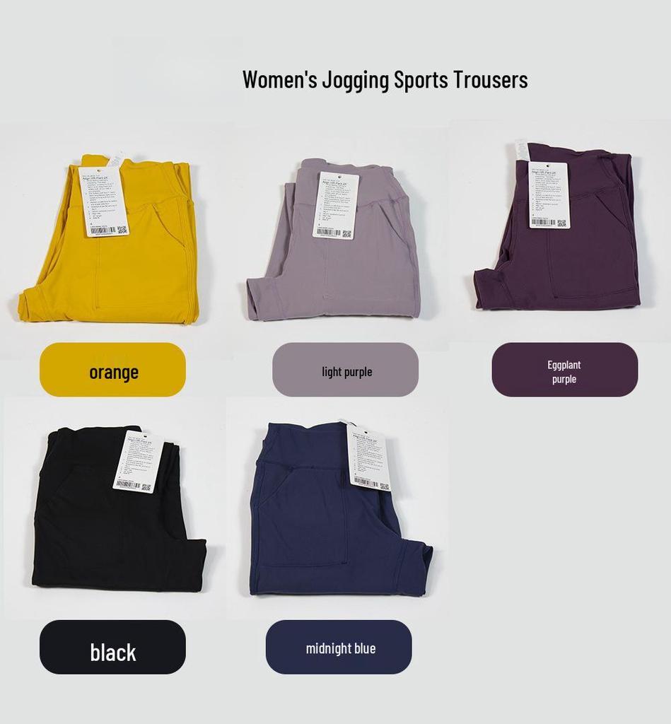 Lulu High-Waist Nylon Yoga Capri Pants with Outer Pocket
