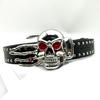 Girl Glittered Waist Belt Street Dance Jeans Belt Decorative Studded Skull Belt