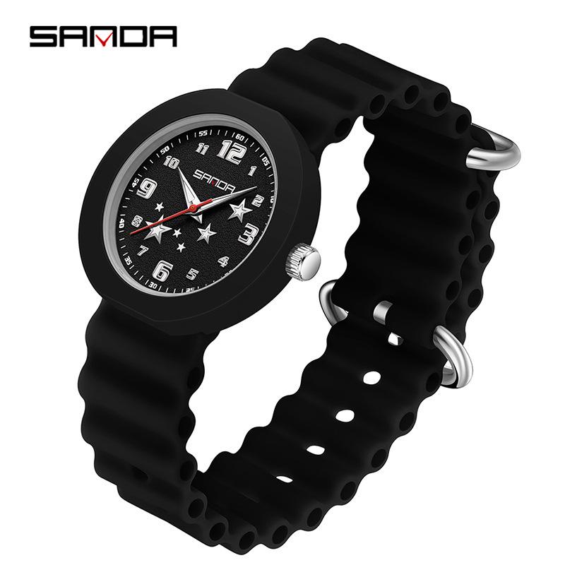 Sanda Unisex Versatile Korean Style Luminous Waterproof Quartz Watch for Students