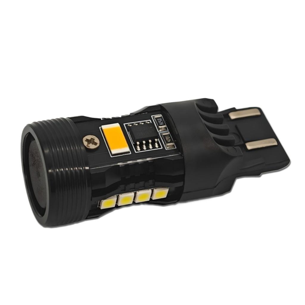 2 Pcs W21/5W LED Bulb 7443 12V No Error, Two Colors, EU-USA Off-Road