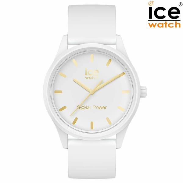 Ice-Watch ICE Solar Power Women's Watch 020301 Medium 40mm Case Japanese Solar Movement 5 ATM Soft Silicone Strap 20mm Band