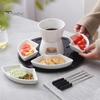 Keramik-Schokoladenfondue-Butterwärmer-Set, Schmelzschale für Käse, Karamell, hochtemperaturbeständige Keramik, gleichmäßiges Erhitzen, Schokoladen-Dip-Set