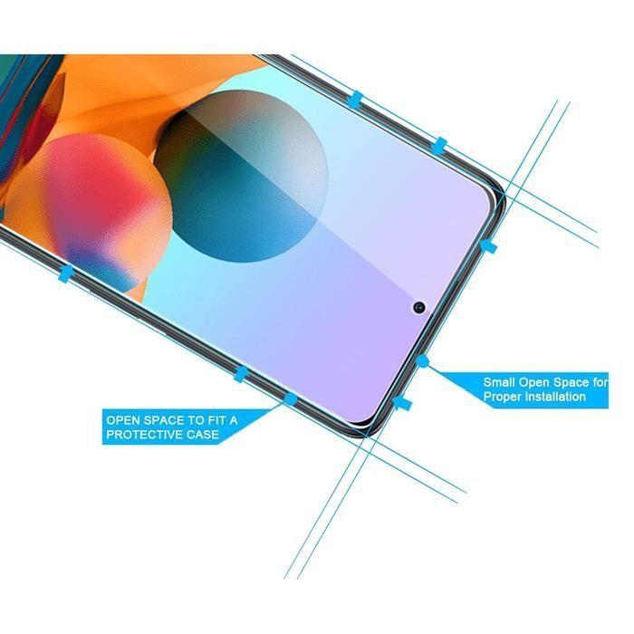 Schutzfolie - Phonillico - Xiaomi REDMI NOTE 10 PRO - 2er-Pack - Gehärtetes Glas - Kratzfest