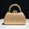 2025 Luxury Full Diamonds Evening Clutch Bag New Fashion Rhinestone Design High End Party Handbags Lady Trendy Shoulder Bag