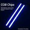 Car LED Strip Lights COB Running Light Bar Blue DRL Fog Driving Lamp Waterproof