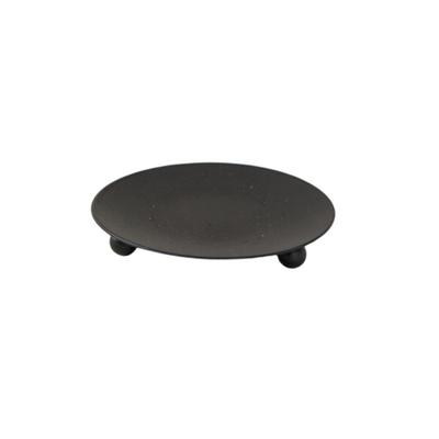 Candle Holder Anti-rust Wedding Props Good-looking Sturdy Creative Novelty Iron Golden Color Black Candle Tray Household Supply