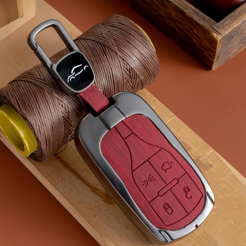 Aesthetic Wooden Pattern Key Cover Suitable For Maserati Ghibli Levante Quattroporte 2014-2024 Accessories