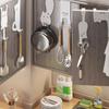 Cute Cartoon Cat Behind Door Hook Home Punch Free Kitchen Bathroom Cabinet Hanger Multi-Purpose Iron Key Hat Clothes Hook