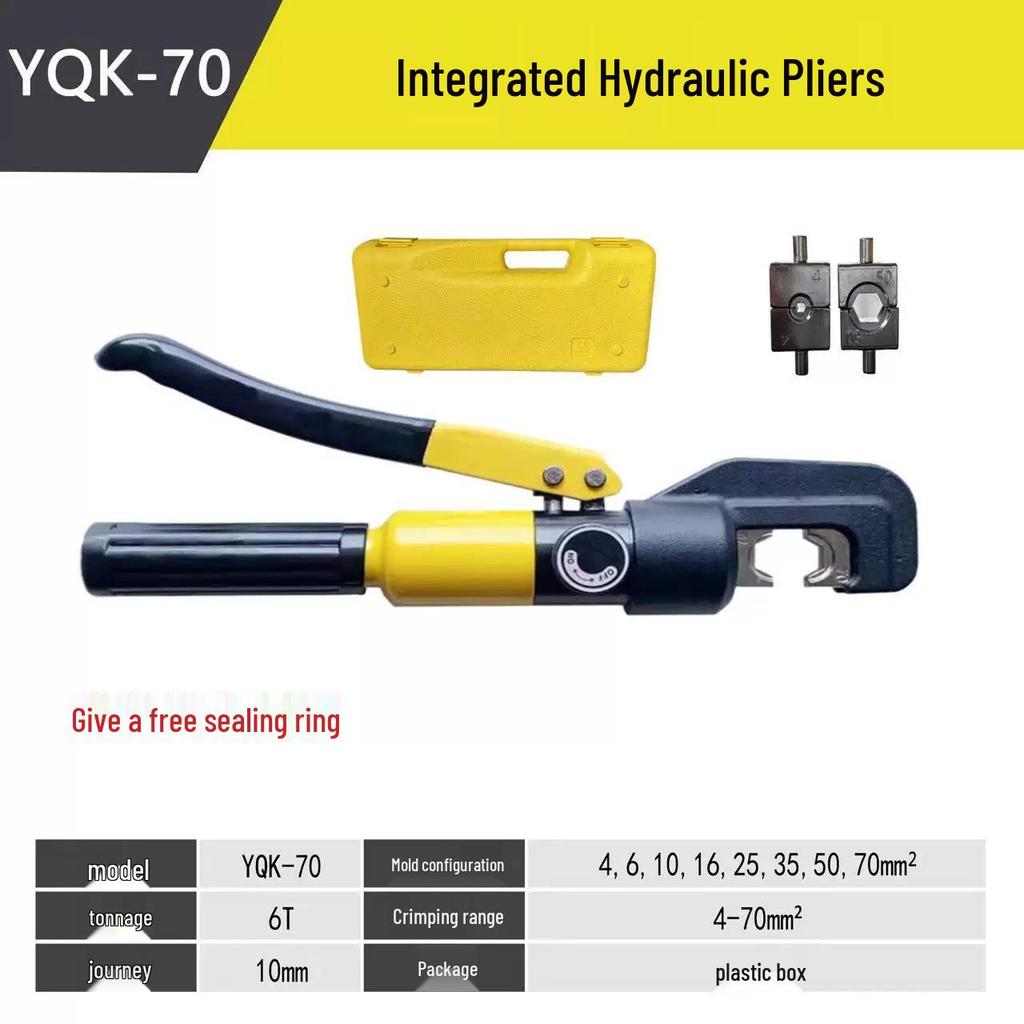 Portable YQK-70 Hydraulic Cable Crimping Pliers for Industrial Use
