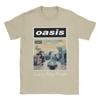 Oasi/s Rock Band    T Shirts Men Pure Cotton Fun T-Shirt Round Neck Minimalist Definitely  Tees Short Sleeve Tops Birthday Gift