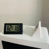 Small Digital Clock Mini Car Clock with Large LCD Display for Office Vehicle Home Table Battery Operated Desk Clocks
