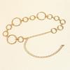 Luxury Women's Waist Chain Large Circle Shape Hollow Ring Waist Chain  Fashion Accessories Belt