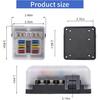 6 Way 12V Fuse Box Blade with LED Indicator Damp-Proof Cover - Individual Positive Fuse Holder with Ground Bus Holder for 12V/24V Vehicle Car Boat