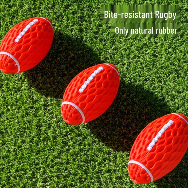 Mewajump Durable Rubber Rugby Dog Toy