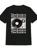 Maglietta Vintage Technics Grafica Giradischi Maglietta Retro Estetica Musicale Top Harajuku Streetwear Casual Unisex Maglietta Estiva