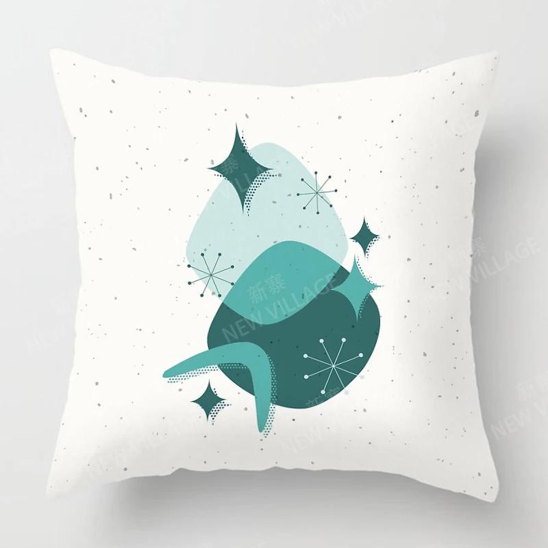 Colorful Geometric Patterns Throw Pillow Cover With Short Plush Print For Living Sofa Decoration Cushion Cover Pillow Covers