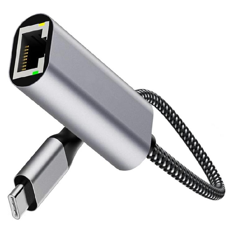 USB C to Ethernet Adapter Type C to Ethernet LAN Networking Adapter Gigabit RJ45 Internet Adapter for Laptop Desktop