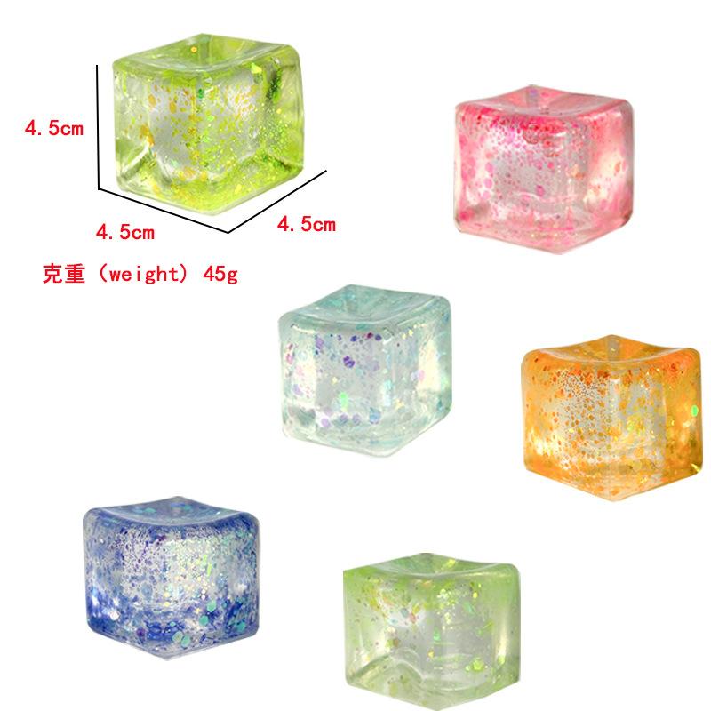 Brinquedos Squishy 3D Transparentes, Brinquedos Sensoriais Fidget de Crescimento Lento, Bolas Anti-Stress Não Tóxicas para Crianças e Adultos