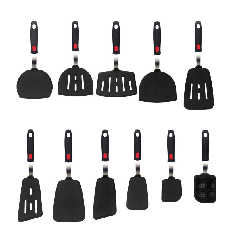 Antihaft-Silikonspatel-Set - Teppanyaki-, Pfannkuchen- & Tamagoyaki-Wender