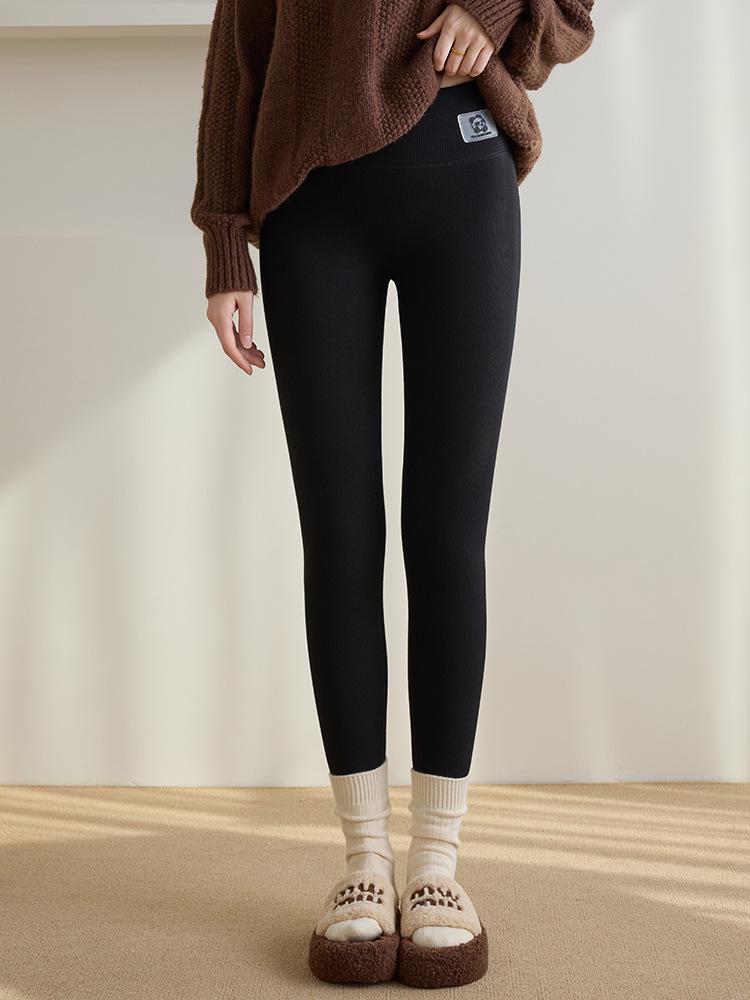 Women's 2025 High Waist Thick Fleece-Lined Cotton Wool Leggings for Winter