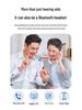 Rechargeable Behind-the-Ear Bluetooth Hearing Aid for Moderate To Severe Hearing Loss, Featuring Invisible Noise Reduction for the Elderly.