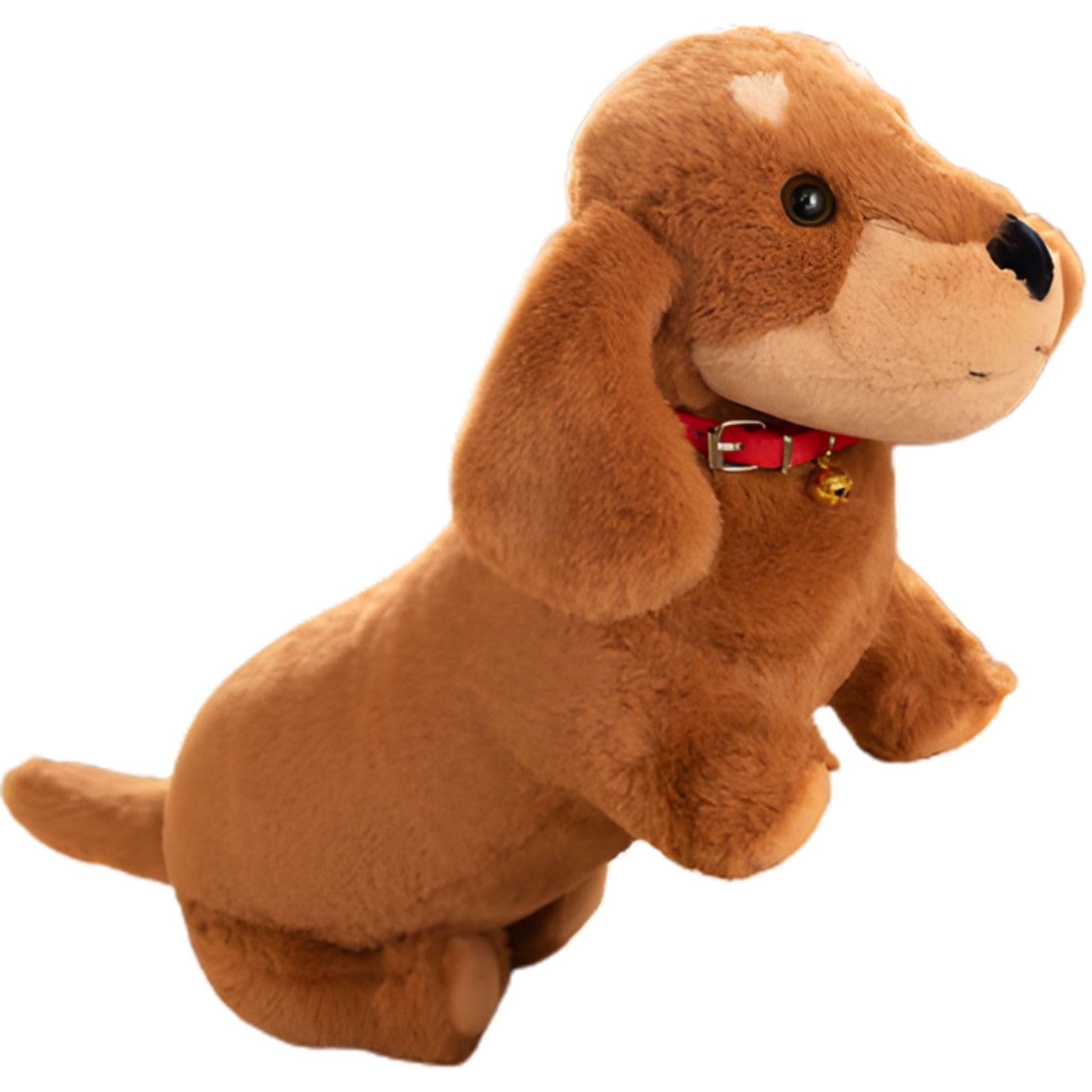Miaomyao Plush Miniature Dachshund Fluffy and Soothing Toy for 42cm Toy, Dog, Kids, (Brown)