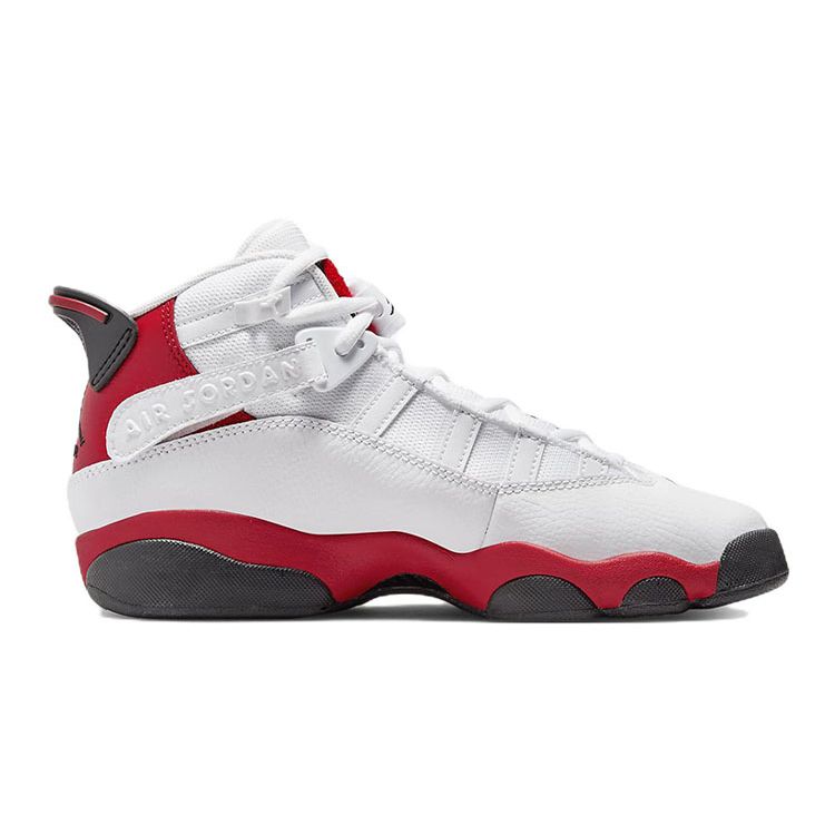 Sneakers Bambino Air Jordan 6 Rings GS Chicago Bianco Rosso Universitario Nero 323419-126