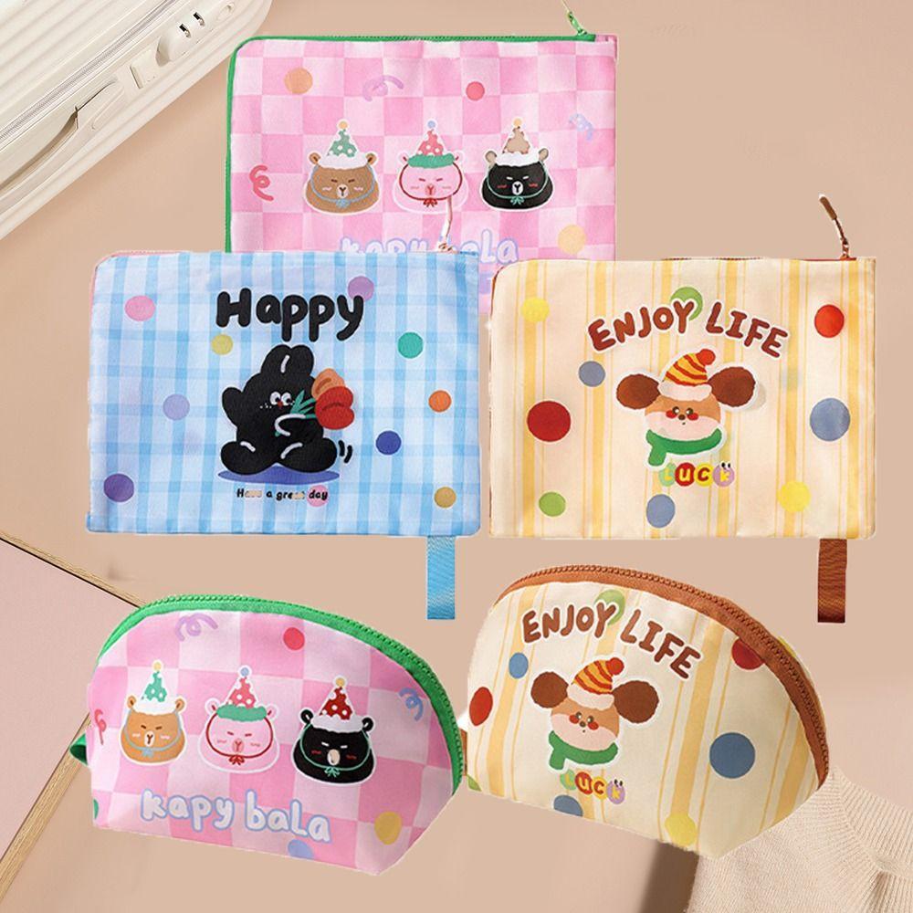 

3Pcs Waterproof Travel Storage Bag Large-Capacity Cosmetic Storage Bag Business Trip Style A
