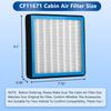 CF11671 Cabin Air Filter For 2016- Dodge Ram 1500 2500 3500 4500 5500 Hemi 5.7 Hepa &  Jeep Wagoneer, 2016 2017 2018    , 5.7L