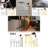 Gold Aluminum Alloy Music Tuner Kit For Instruments And Wellness Applications With Wooden Mallet