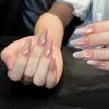 Gothic Red & Black Gradient Handmade Long False Nails