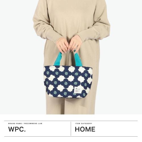 Wpc. Patterns Insulated Lunch Bag, Peony Design, Red, Women's, Aluminum Fabric, Ice Pack Pocket, Insulated, Holds 500ml PET Bottles, Stylish and Cute,