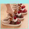 Cozy And Cute Christmas Reindeer Cotton Slippers For Couples Stylish Home Footwear