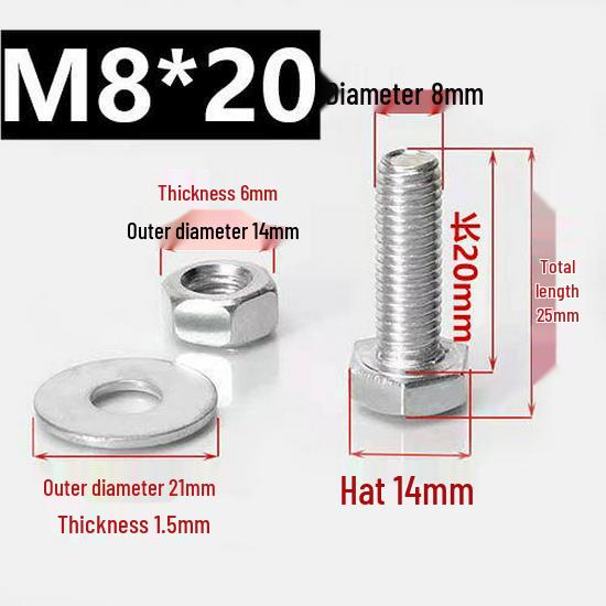 

National Standard Air Conditioner Outdoor Unit Triangular Bracket Assembly with M8 Base Screw