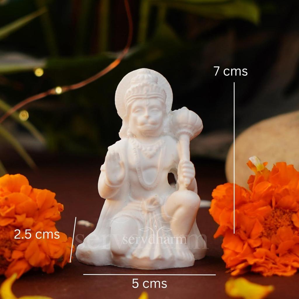 Hanuman Ji Murti for Home Decor & Pooja| Hanuman Idols for Car Dashboard, Pooja Room, Home Decor, Office Desk |