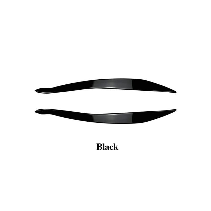 

2pcs Car Headlight Eyebrow Eyelids For BMW 5 Series F10 F11 2015 2016 2017 Front Headlamp Stickers Trim Cover Auto Body Kits чорний