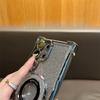 Suitable for Samsung S25 Ultra Mobile Phone Case S24FE Flash Powder Magnetic Bracket S23 Airbag Electroplating High End Women's Case