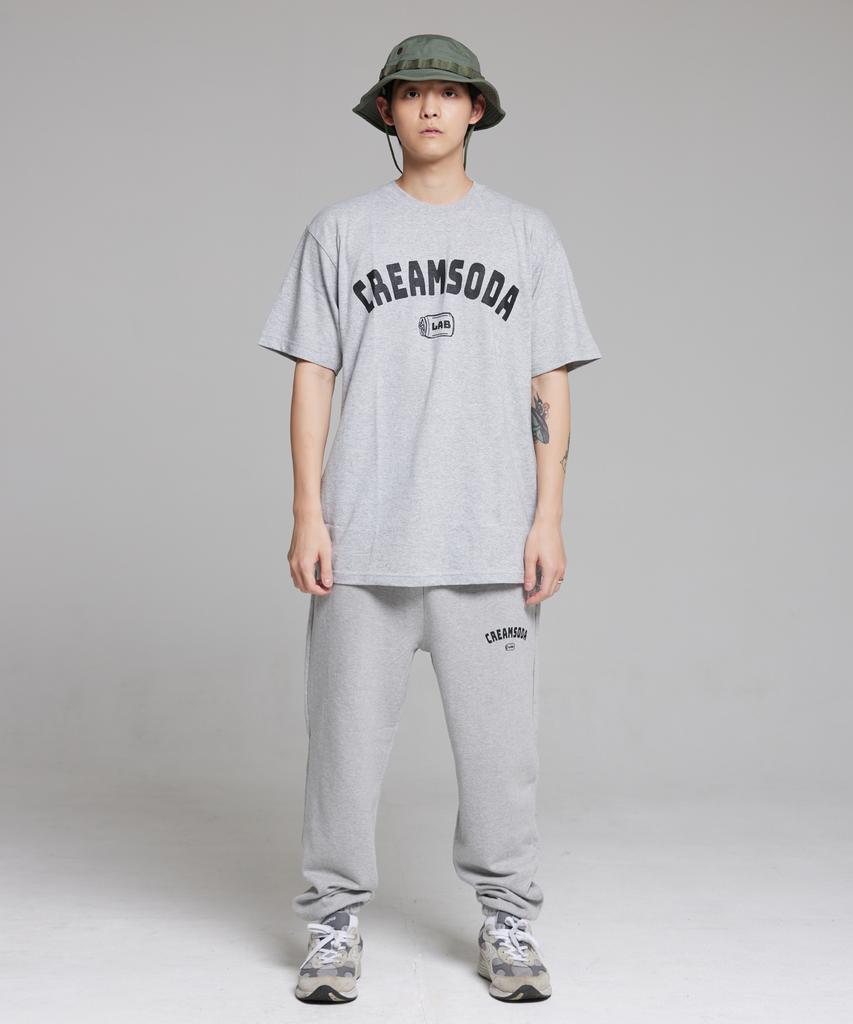 CREAM SODA LAB Arc Logo Jogger Training Pants Grey