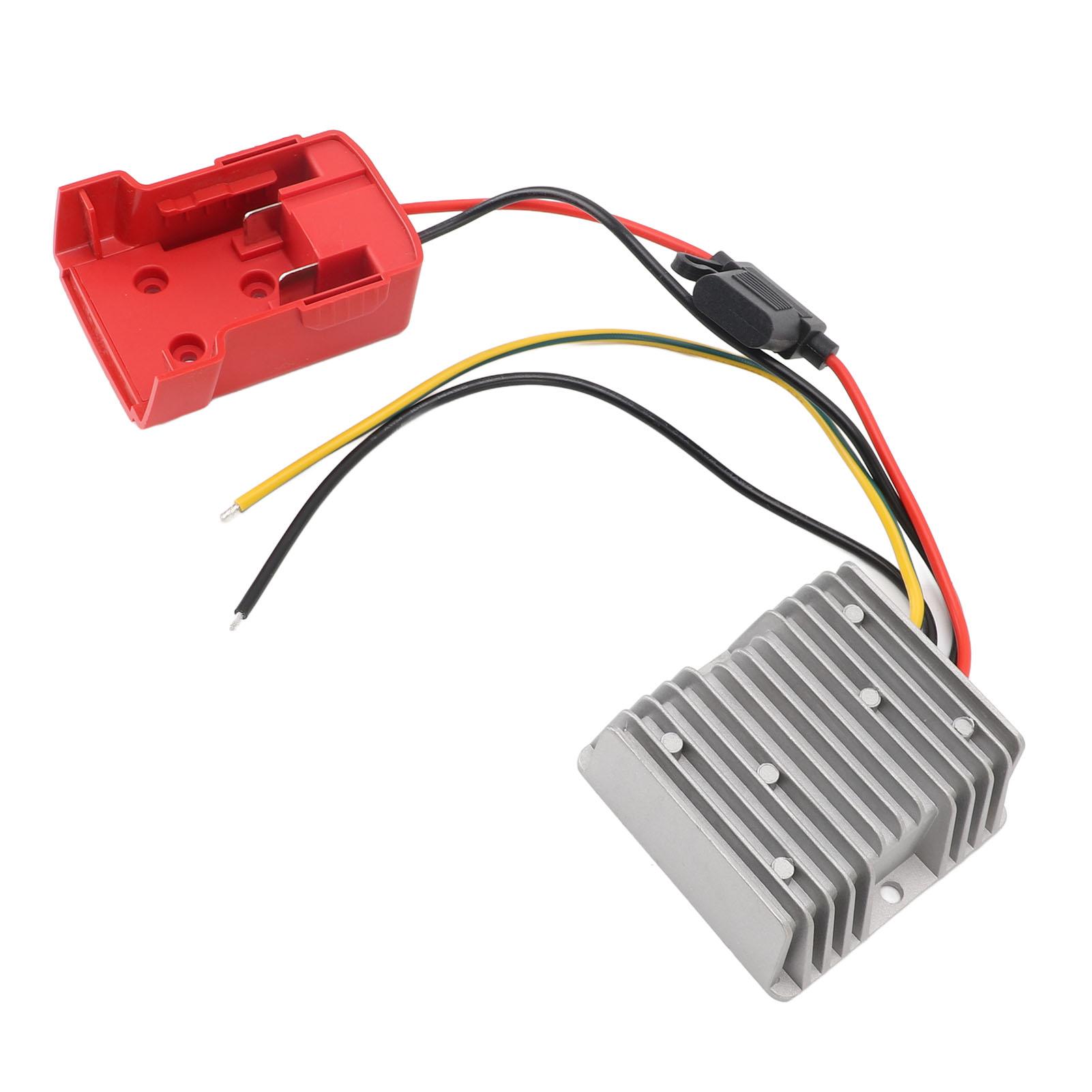 

Преобразователь 18 В в 12 В Понижение напряжения 48111828 Адаптер батареи DC 20 А 240 Вт Регулятор для тележки