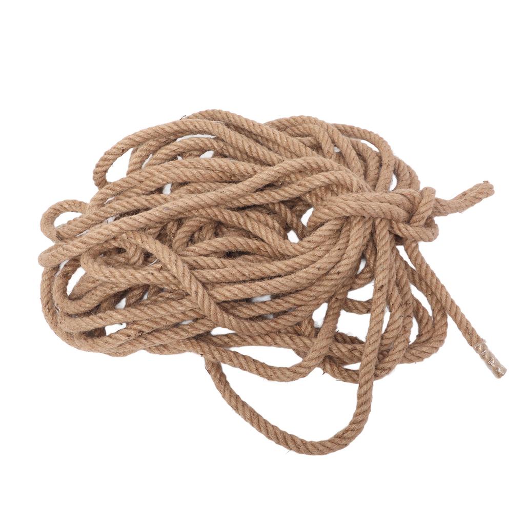 Twisted Yellow Hemp Rope Twisted Natural Thick Jute Rope Hammock Swing Boat Railing