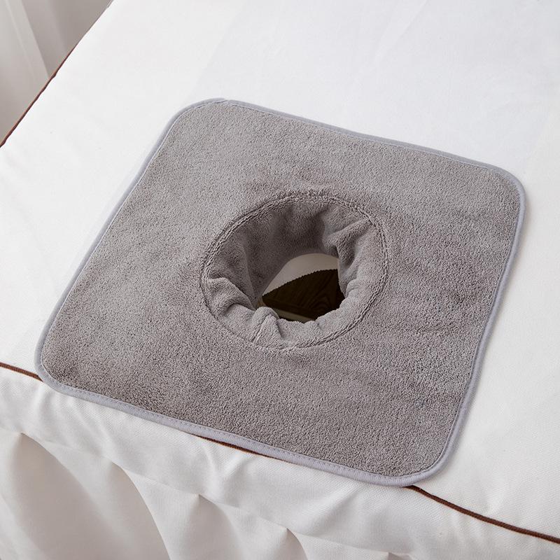 Thickened Beauty Salon Face Hole Towel for Massage Bed Headrest