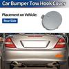 ACROPIX Dark Silver Car Bumper Toe Hook Cover Caps for Mercedes Benz SLK Durable W171/R171 2005-2011 (A1718850023) -