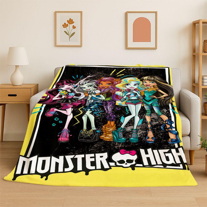 Cartoon Monster High Draculaura Vampire Soft Flannel Throw Blanket,Cozy Blanket for Bed,Couch,Sofa,Bedroom,Living Room,Picnic