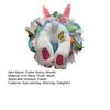 Easter Bunny Butt Wreath for Front Door Plush Rabbit Wreath with Bunny Ears for Spring Party Farmhouse Home Wall Decor