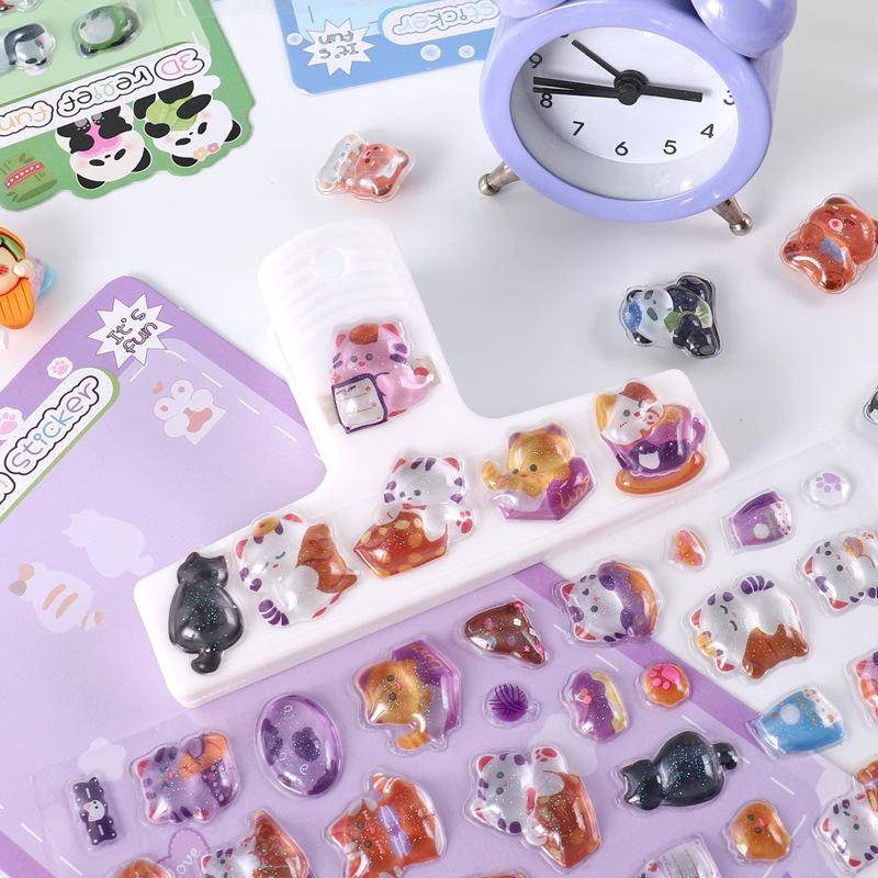 3D Cute Bonbon Drop Seal Sticker Kawaii 3D Relief Stickers Phonecase Laptop Scrapbook Stitch Sticker Party Favors Kids Gifts