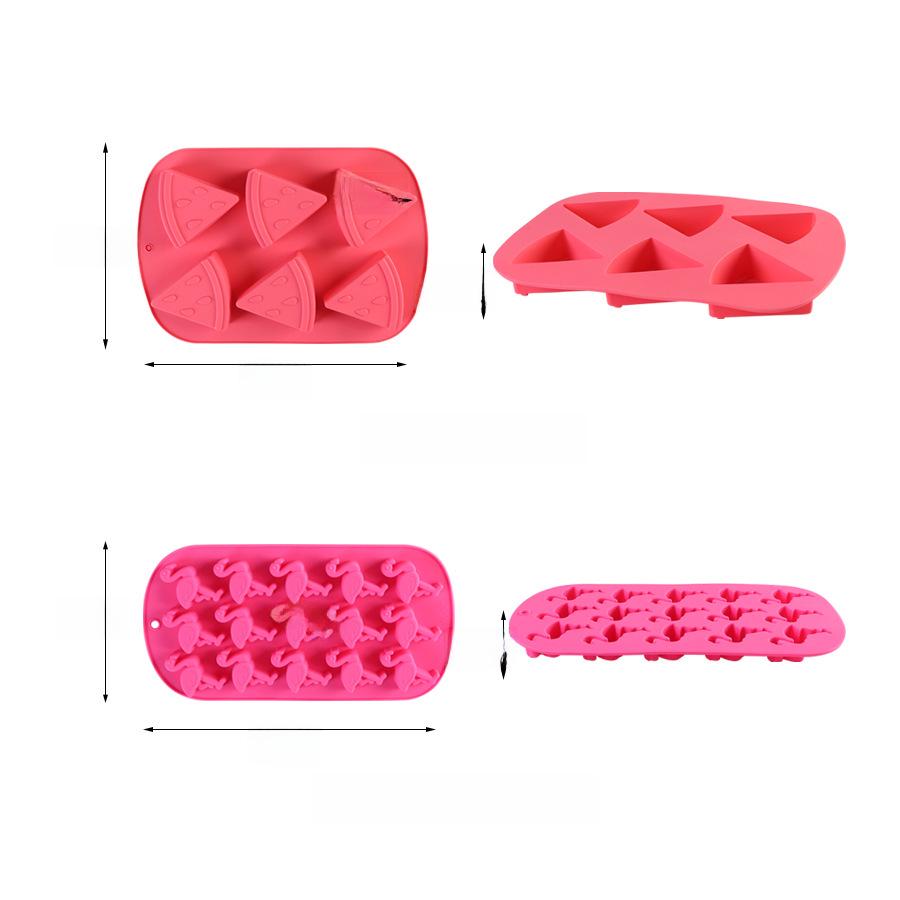 DIY Silicone Ice Tray with Fruit Shapes: Strawberry, Watermelon, Pineapple