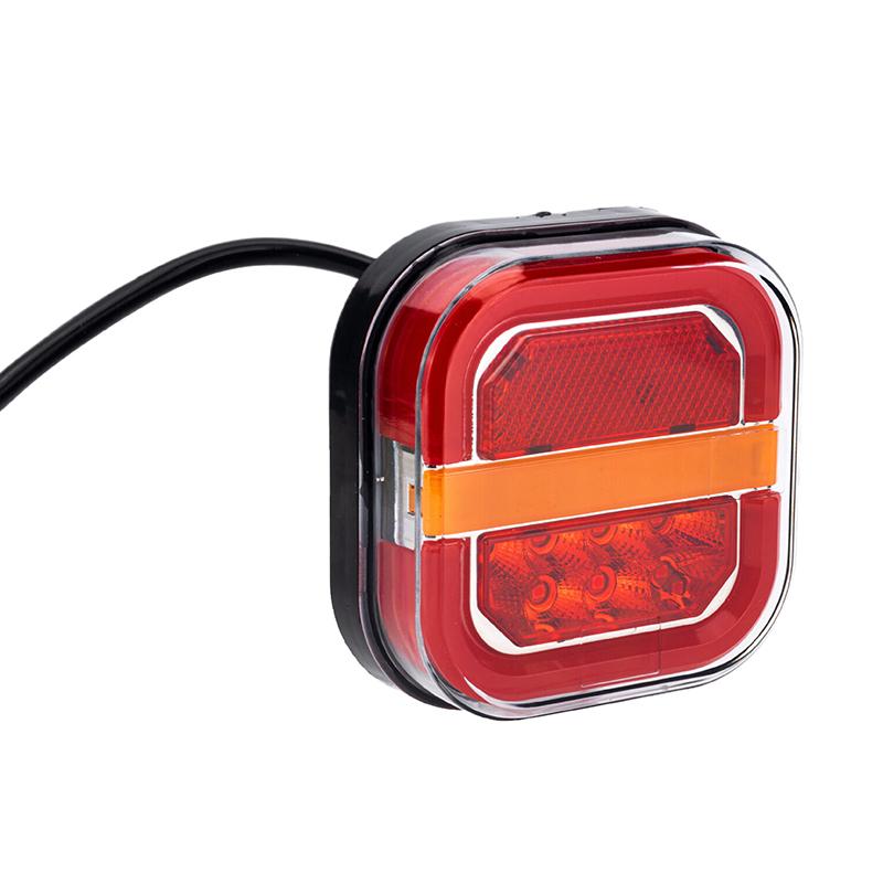 

2Pcs 4Inch Led Tail Light Left Right Rear Brake Lamp Licesen Plate Taillight 12V 24V Turn Signal For Trailervan Bus 4X4 Pickup