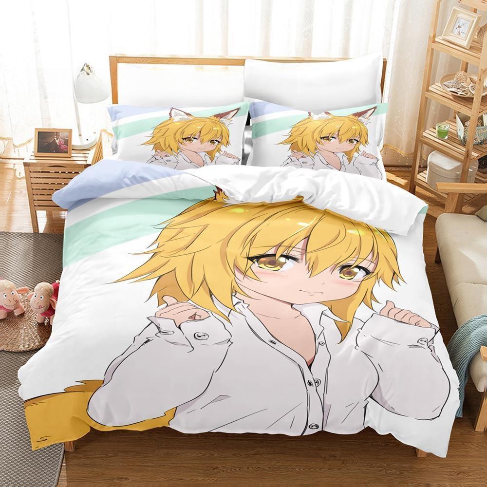 3D Print Anime The Helpful Fox Senko San Bedding Set Single Twin Full Queen King Size Bed Set Adult Kid Bedroom Duvet Cover Sets